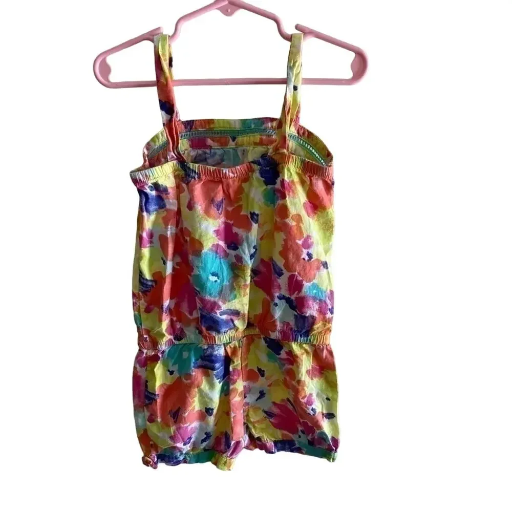 Cherokee Colorful Sleeveless Shorts Elastic Waist 100% Cotton Romper Size‎ 5T